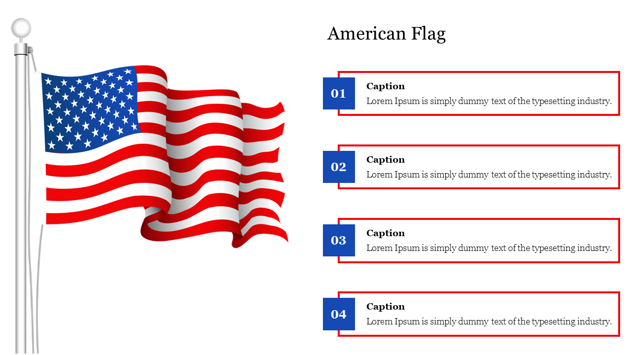 American Flag PowerPoint Presentation Template